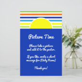 Afbeelding tijd Baby shower Neem direct foto teken (Staand voorkant)