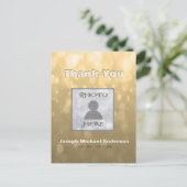 Afbeelding toevoegen| Dank je | Goud Briefkaart (Staand voorkant)