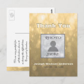 Afbeelding toevoegen| Dank je | Goud Briefkaart (Voorkant / Achterkant)