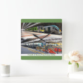 Afbeelding treinstation voor grote wandklok (Huis)
