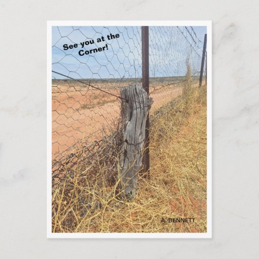 Afbeelding uit de hoek; waar 3 staten elkaar ontmo briefkaart (Voorkant)