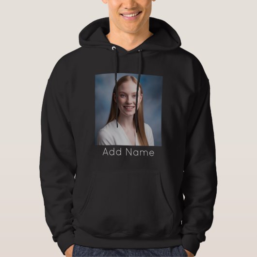 afbeelding uploaden Aangepaste foto en naam Gepers Hoodie (Voorkant)