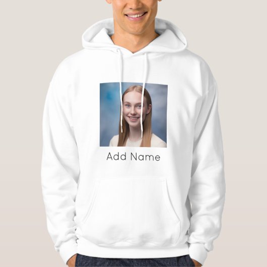 afbeelding uploaden Aangepaste foto en naam Gepers Hoodie (Voorkant)