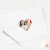 afbeelding uploaden Aangepaste foto Gelukkig Valen Hart Sticker (Envelop)