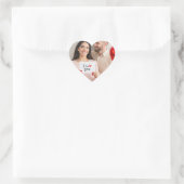 afbeelding uploaden Aangepaste foto Gelukkige Vale Hart Sticker (Tas)