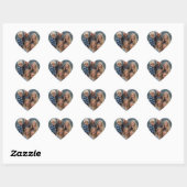 afbeelding uploaden Aangepaste foto Gelukkige Vale Hart Sticker (Vel)