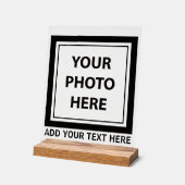 Afbeelding uploaden Foto & Tekst toevoegen – Aanpa Acryl Bord (Hoek)