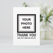 Afbeelding uploaden Foto & Tekst toevoegen – Aanpa Bedankkaart (Staand voorkant)