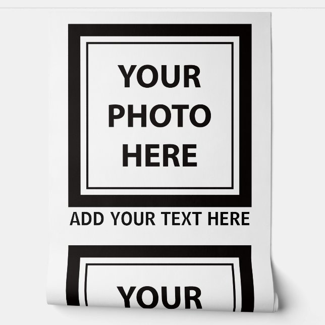 Afbeelding uploaden Foto & Tekst toevoegen – Aanpa Behang (Afrollen)