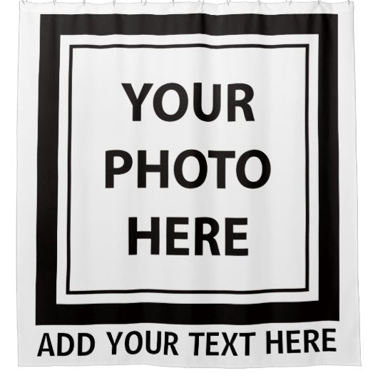 Afbeelding uploaden Foto & Tekst toevoegen – Aanpa Douchegordijn (Voorkant)