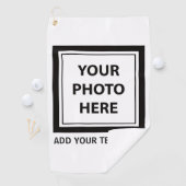 Afbeelding uploaden Foto & Tekst toevoegen – Aanpa Golfhanddoek (Insitu)