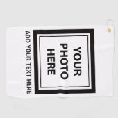 Afbeelding uploaden Foto & Tekst toevoegen – Aanpa Golfhanddoek (Horizontaal)