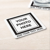 Afbeelding uploaden Foto & Tekst toevoegen – Aanpa Kartonnen Onderzetters (Schuin)