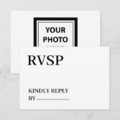 Afbeelding uploaden Foto & Tekst toevoegen – Aanpa RSVP Kaartje (Voorkant / Achterkant)