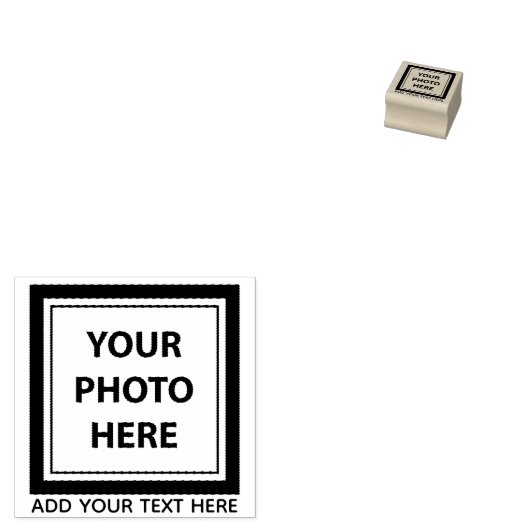 Afbeelding uploaden Foto & Tekst toevoegen – Aanpa Rubberstempel (Gestempeld)