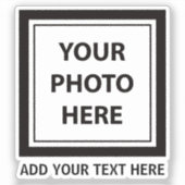 Afbeelding uploaden Foto & Tekst toevoegen – Aanpa Sticker (Voorkant)