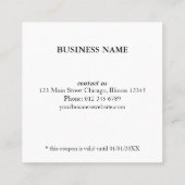 Afbeelding uploaden Foto & Tekst toevoegen – Eenvo Kortingskaartje (Achterkant)