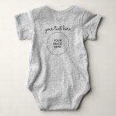 Afbeelding uploaden Tekst toevoegen Baby voor- en Romper (Achterkant)