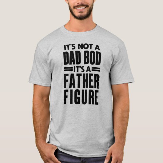 Afbeelding vader: Vreemd papa Bod Gift voor hem T-shirt (Voorkant)