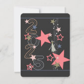 Afbeelding van 2025 Afstudeerder Scattered Stars D Feestdagenkaart (Voorkant)