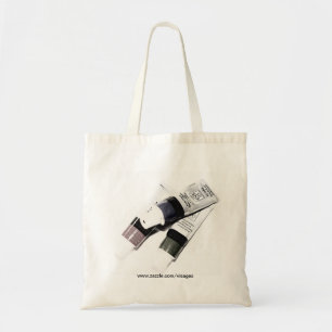 Afbeelding van acrylverf-buizen voor kunstschilder tote bag