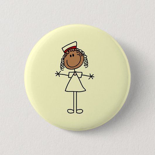 Afbeelding van Afrikaanse Amerikaanse stekker Tshi Ronde Button 5,7 Cm (Voorkant)