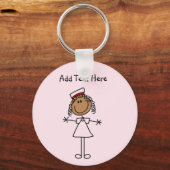 Afbeelding van Afrikaanse Amerikaanse stekker Tshi Sleutelhanger (Voorkant)