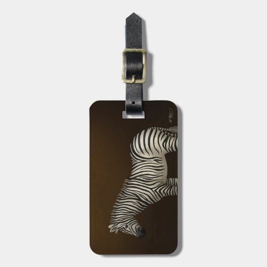 Afbeelding van Afrikaanse exotische dieren Bagagelabel (Voorkant verticaal)