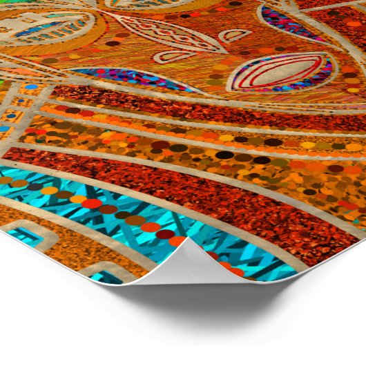 Afbeelding van Afrikaanse maskers Poster (Hoek)