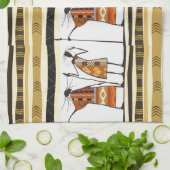 Afbeelding van Afrikaanse stamjacht Theedoek (Gevouwen)