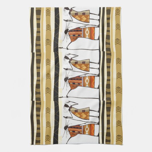 Afbeelding van Afrikaanse stamjacht Theedoek (Verticaal)