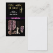 Afbeelding van Amethist & edelsteen mineralen Visitekaartje (Voorkant / Achterkant)