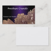 Afbeelding van Amethyst Crystals Visitekaartje (Voorkant / Achterkant)