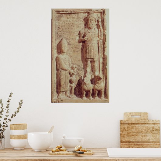 Afbeelding van Aphlad, god van het dorp Poster (Keuken)