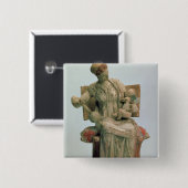 Afbeelding van Aphrodite met Eros Vierkante Button 5,1 Cm (Voorkant /achterkant)