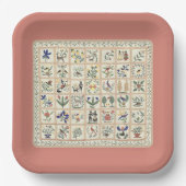 Afbeelding van Applique Bedspread Papieren Bordje (Voorkant)