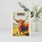 Afbeelding van Aubrac - Auvergne-Rhône-Alpes - Fr Briefkaart (Staand voorkant)