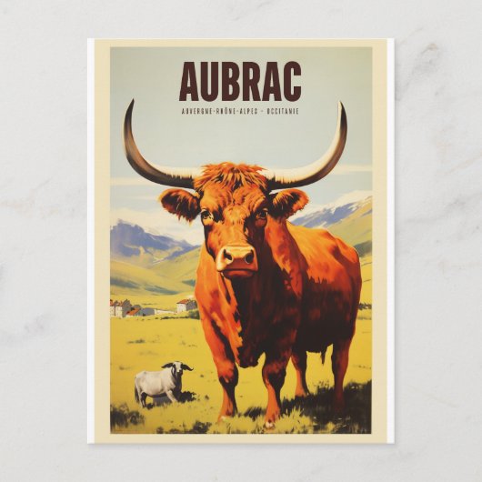 Afbeelding van Aubrac - Auvergne-Rhône-Alpes - Fr Briefkaart (Voorkant)