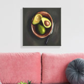afbeelding van avocado canvas afdruk (Insitu (Woonkamer))