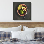 afbeelding van avocado canvas afdruk (Insitu (Slaapkamer))