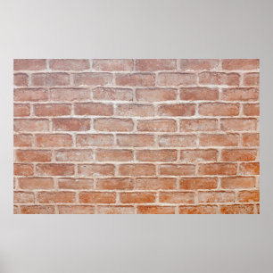 Afbeelding van Background brick wall textureabstra Poster