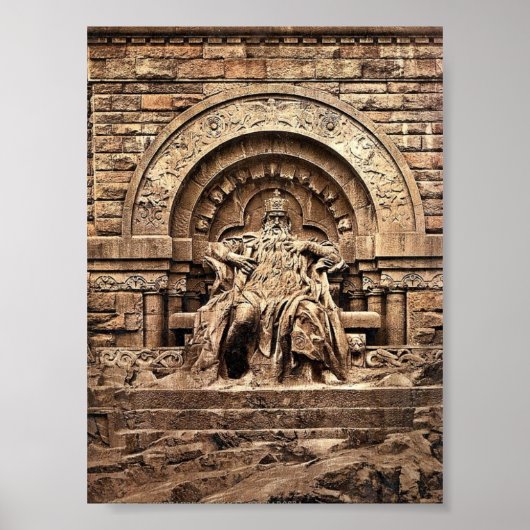 Afbeelding van Barbarossa, Kyffhauser en Monument, Poster (Voorkant)