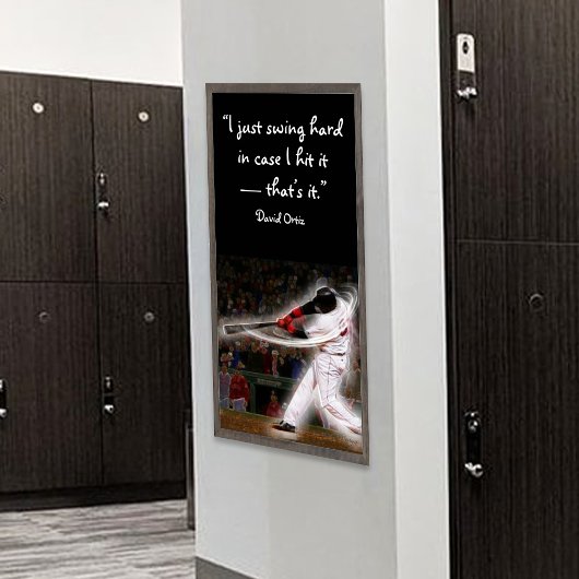 Afbeelding van Baseball Player Poster