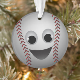 Afbeelding van baseball-teken glimlachen ornament