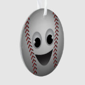 Afbeelding van baseball-teken glimlachen ornament (voorkant)