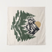  afbeelding van berglandschap wandkleed (Voorkant (horizontaal))