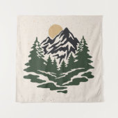  afbeelding van berglandschap wandkleed (Voorkant)