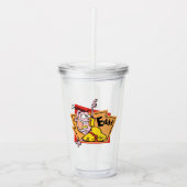 Afbeelding van bewerkingsteken acryl drinkbeker (Voorkant)