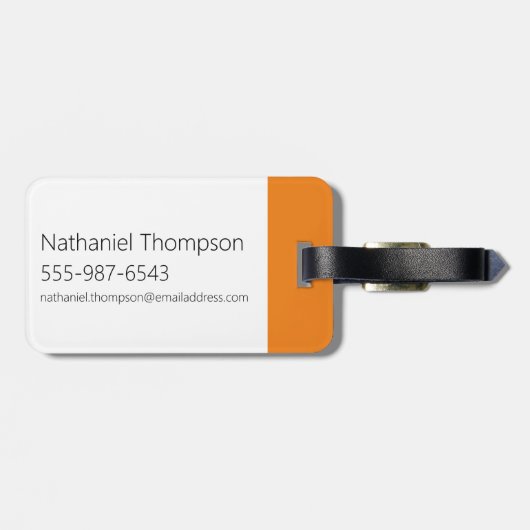 Afbeelding van bewerkingsteken bagagelabel (Achterkant horizontaal)