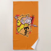 Afbeelding van bewerkingsteken strandlaken (Voorkant)